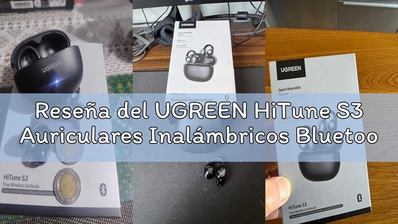 Reseña del UGREEN HiTune S3 Auriculares Inalámbricos Bluetooth 5.4, Audifonos Deportivos Abiertos co