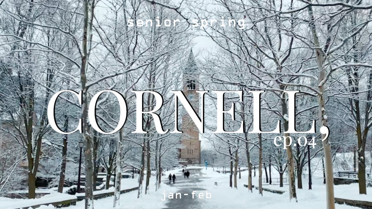 CORNELL DIARIES | EP.04 Back on campus early, last first day of classes, Snow, Skaneateles, Blair