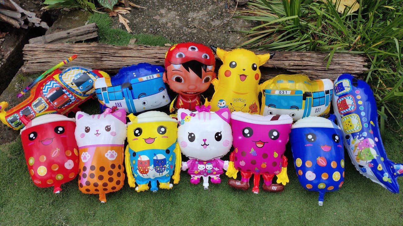 Seruuu!!! Menemukan Banyak Balon, Balon Boboiboy, Balon Boba, Balon Tayo, balon Pokemon