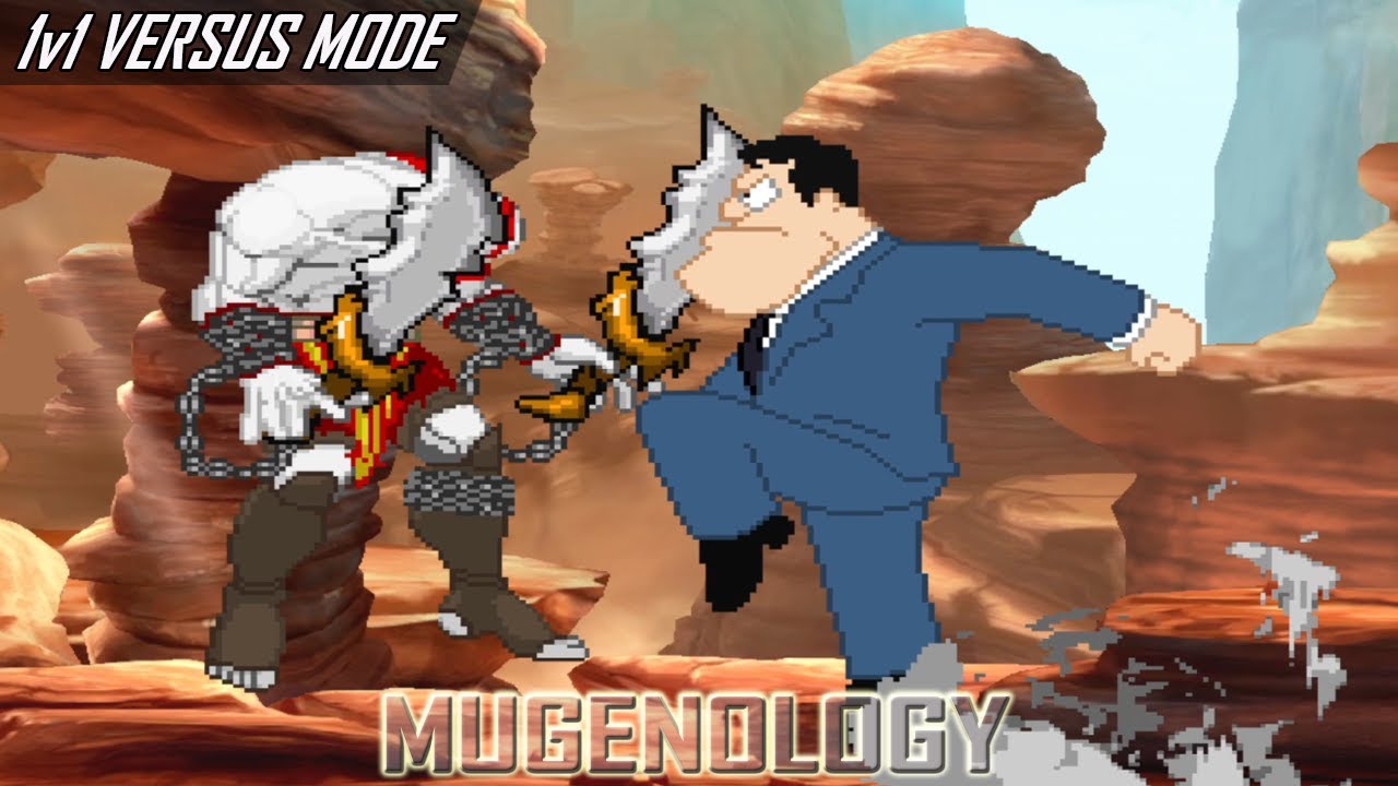 Stan Smith vs Kratos - American Dad vs God of War - MUGEN