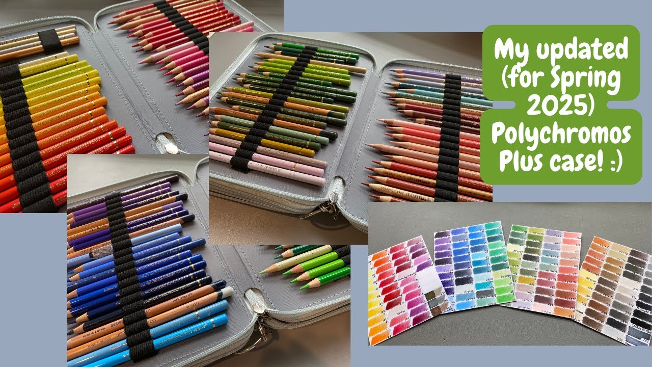An updated tour of my Polychromos Plus pencil set for Spring 2025! :) | Adult Colouring