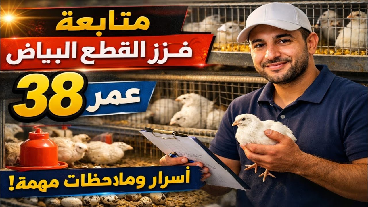سر نجاح مشروع السمان | الفرز الصحيح للقطيع البياض ومتابعة الأوزان عمر 38