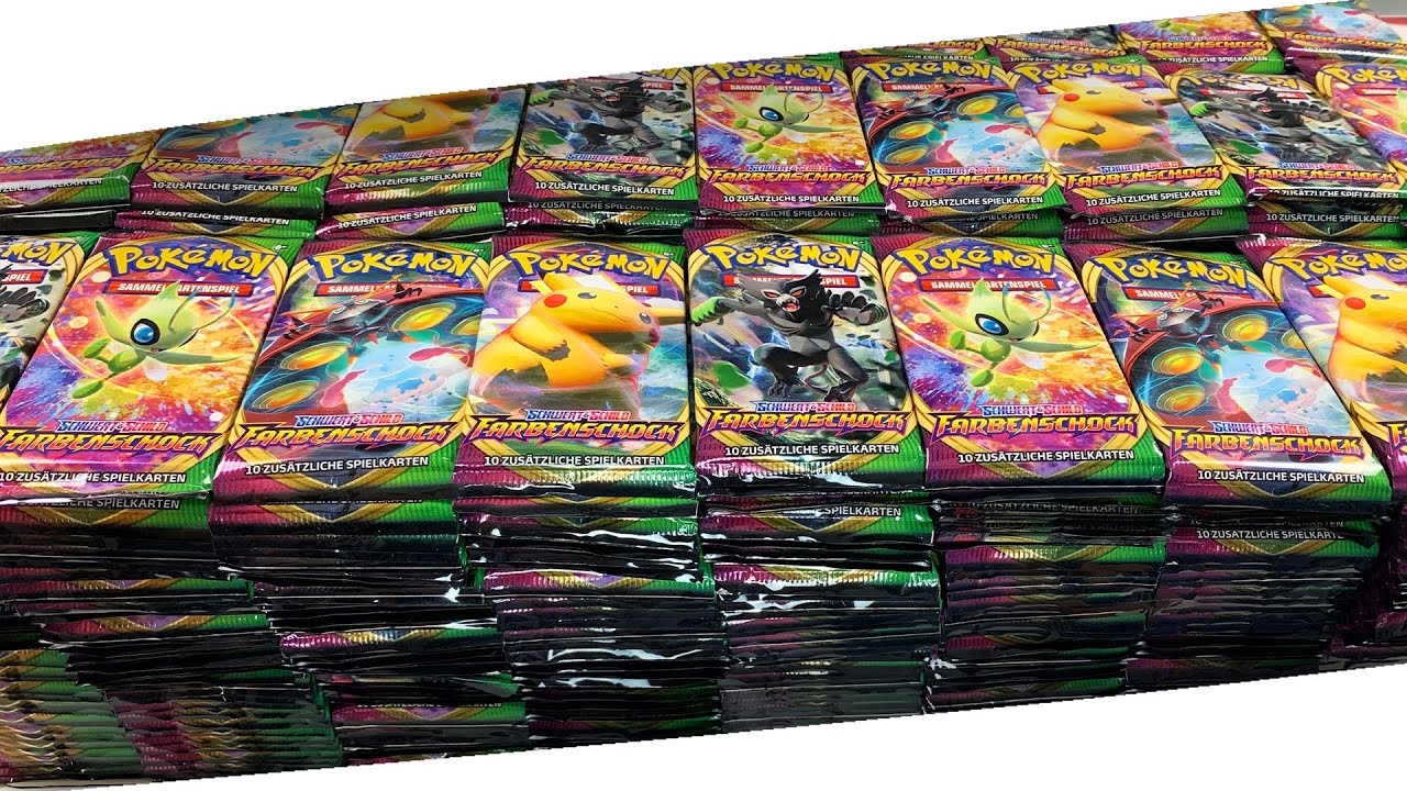 1000 FARBENSCHOCK BOOSTER OPENING! Mehr als 3500€ in POKEMONKARTEN Unboxing