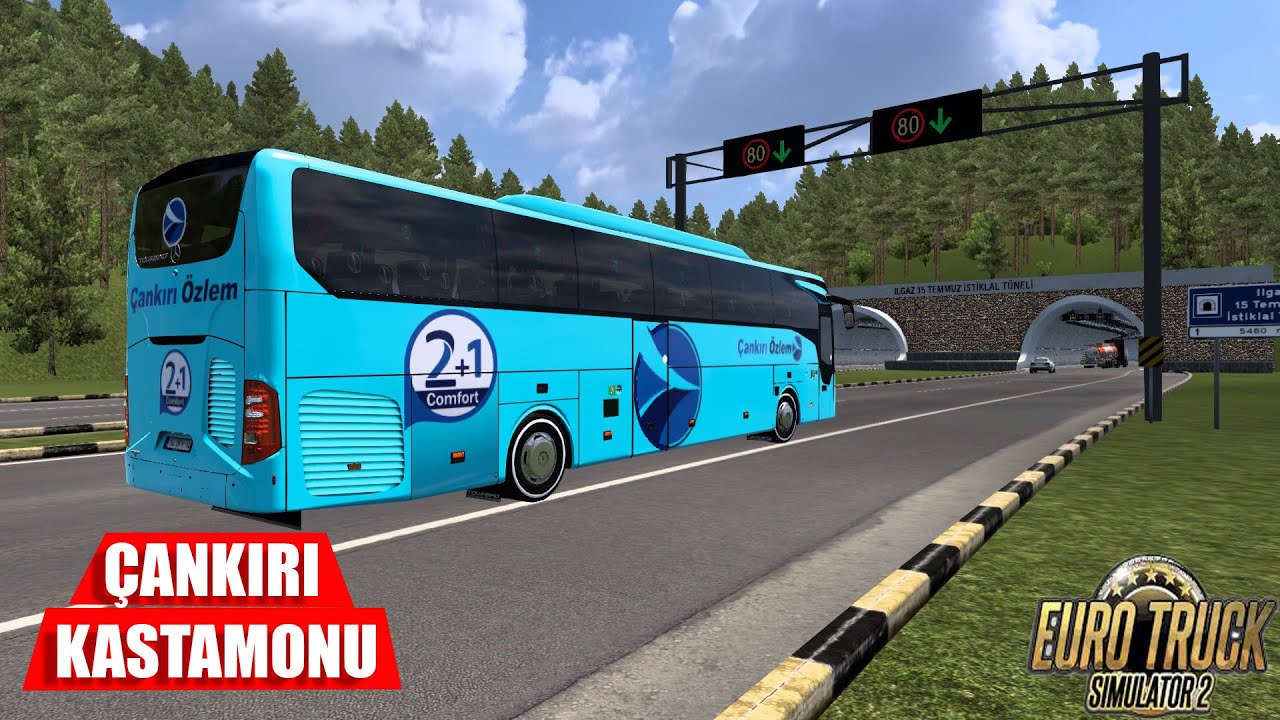 TURKİYE HARITASI MERCEDES BENZ TOURISMO 2020 ÇANKIRI ÖZLEM İLE ÇANKIRI KASTAMONU SEFERİ /ETS 2/