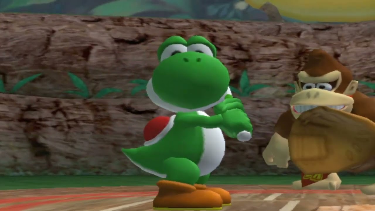 Mario Superstar Baseball Matchplay #36 Yoshi Speed Stars Vs Birdo Models Window 3
