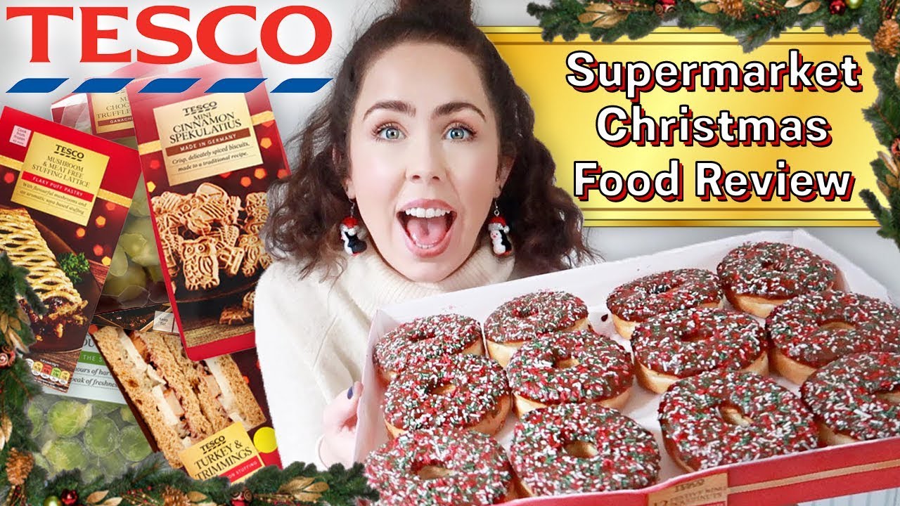 I Tried Eating SUPERMARKET CHRISTMAS FOOD for 24 Hours! *OMG*  HAUL & Review 2019