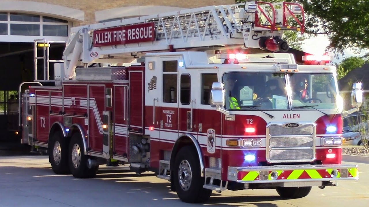 Allen Fire Rescue NEW Truck 2 Responding