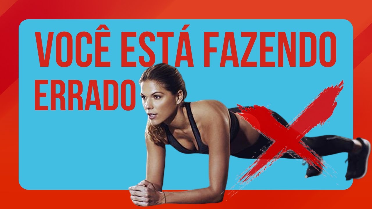 Faz prancha mas NÃO sente o ABDÔMEN? Sente dor nas costas? Aprenda como fazer prancha corretamente!