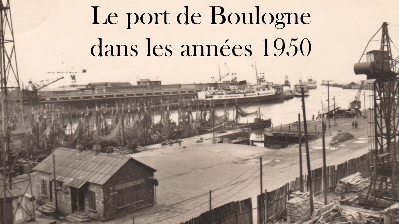 Le port de Boulogne sur Mer après la seconde guerre mondiale