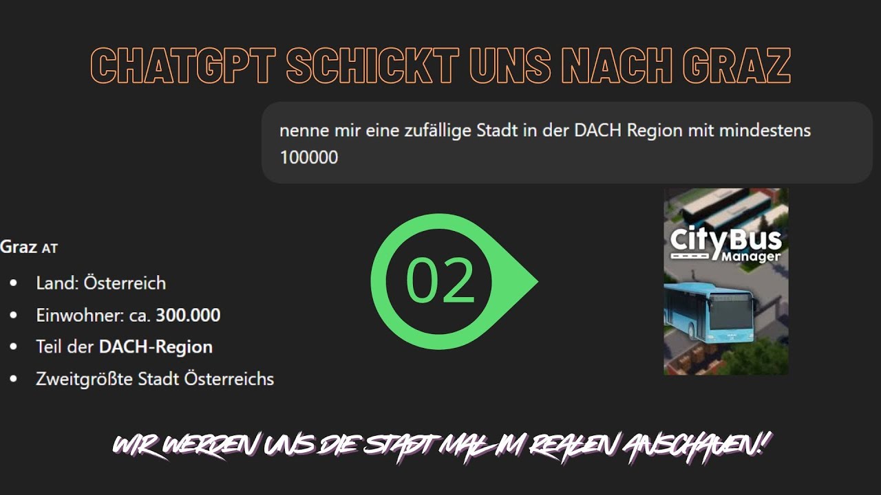 ChatGPT schickt uns nach Graz! Ich baue mein Busimperium 🚍 | City Bus Manager #002 #bus #letsplay 