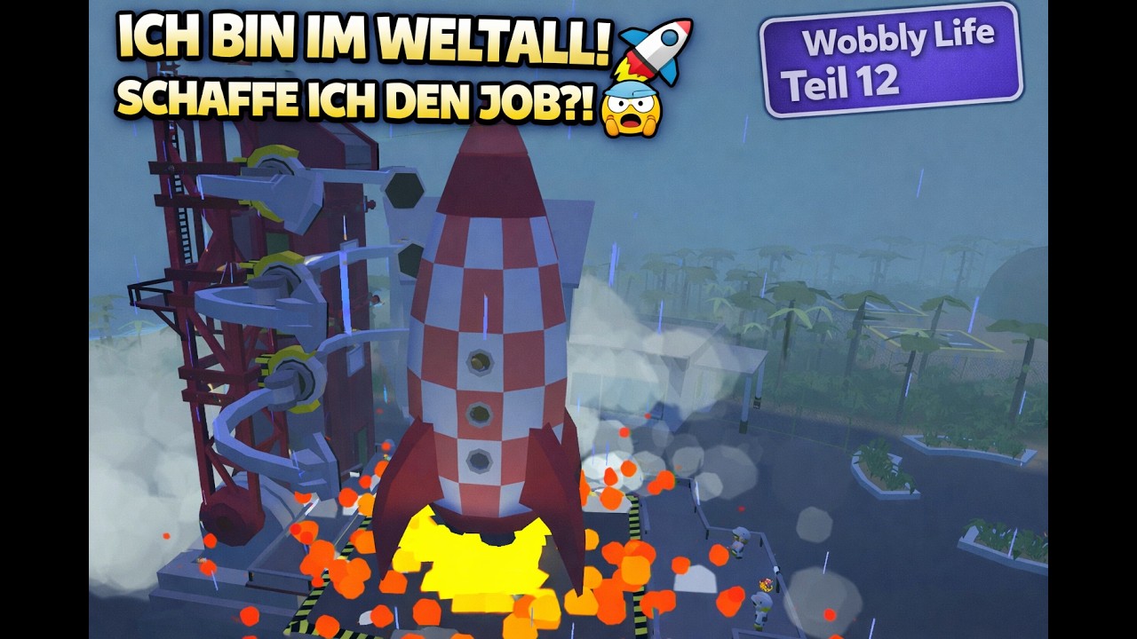 Ich fliege ins WELTALL! 🚀😱 Erster Space-Job komplett FAIL! | Wobbly Life #12