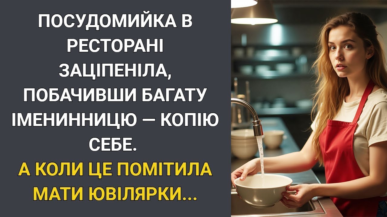Посудомийка в ресторані оторопіла, побачивши іменинницю копію себе… А коли це помітила мати ювіл
