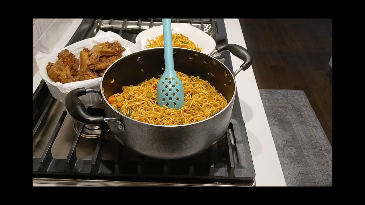Cook Tasty Fried Chicken & Veggie Chow Mein