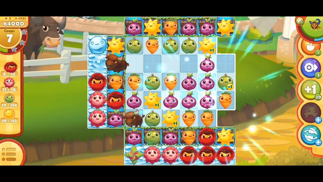 FARM HEROES SAGA LEVEL 4961