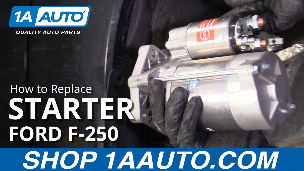 Как заменить стартер 11-16 Ford F250