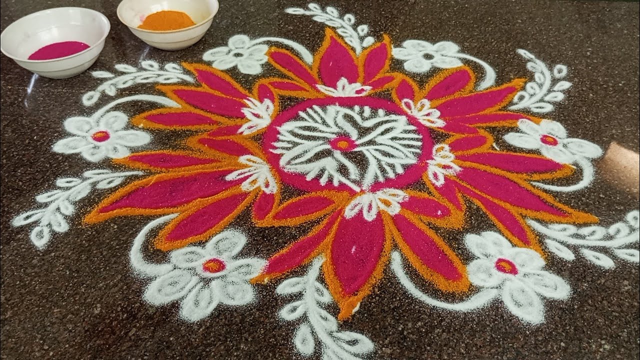 Magamasam somavar muggu🌹festival special rangoli design🌹🌹