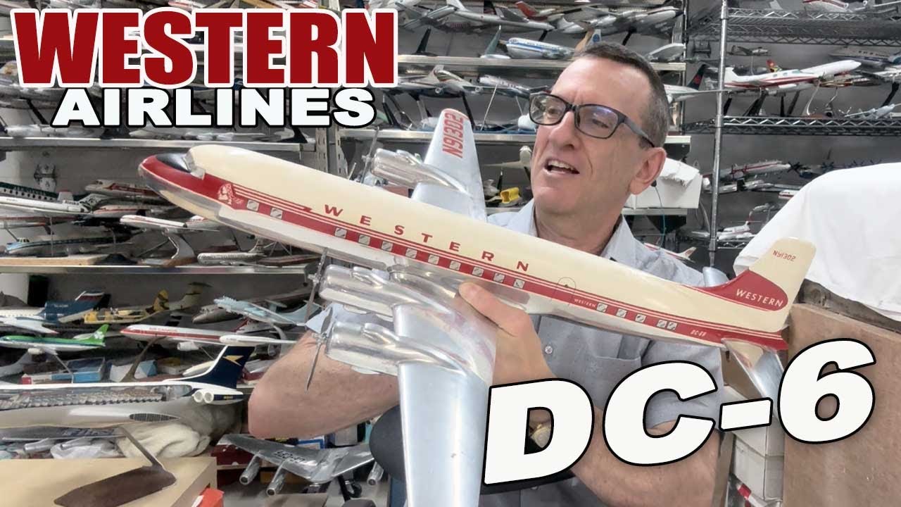 Western Airlines DC-6 Calgary Service Historical | Model Moment with Henry Tenby [SOLD]
