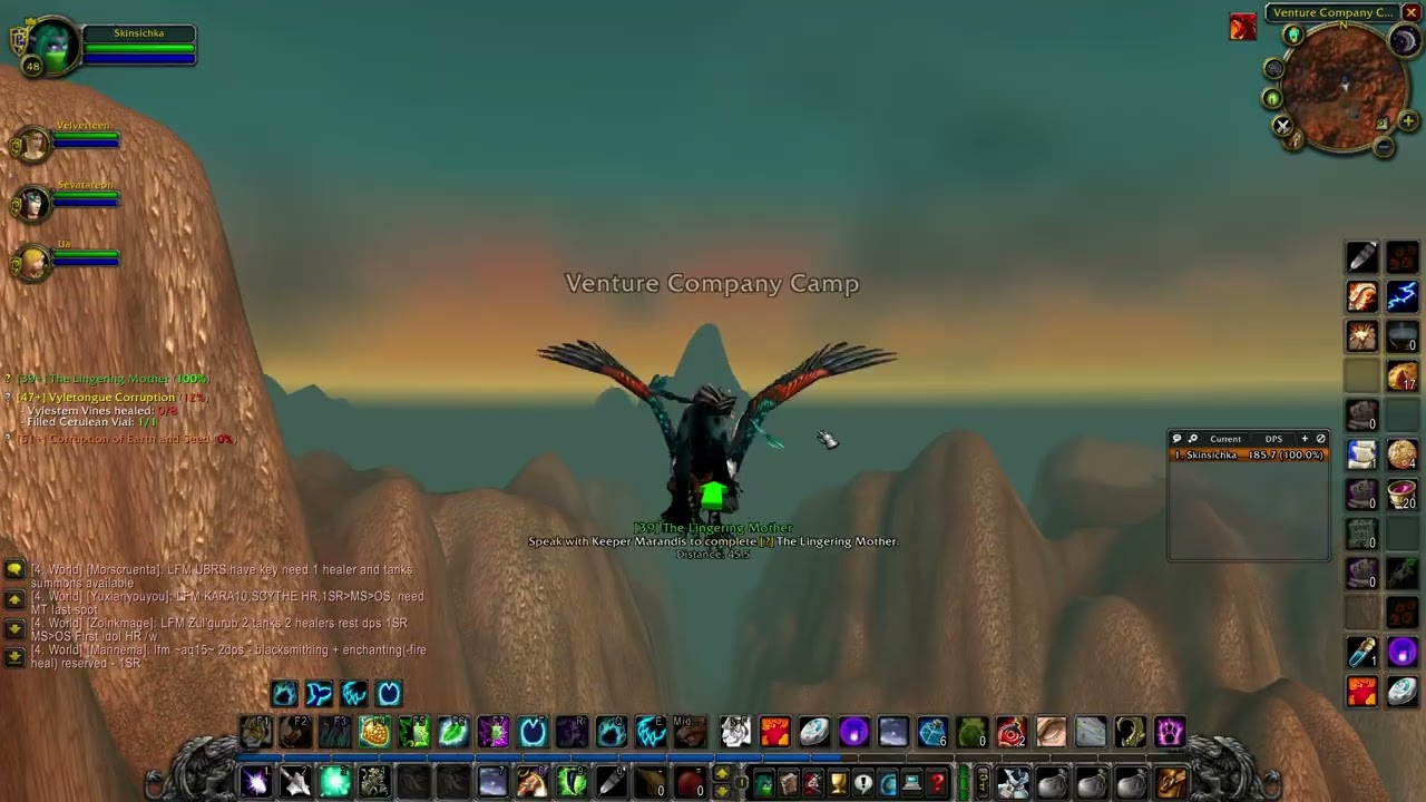 World of Warcraft, Vanilla, кооп, вчетвером, за друида, 48+, №18