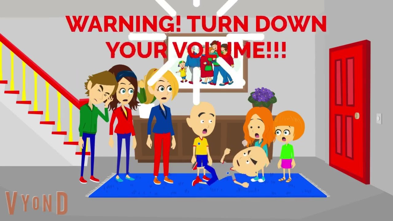Classic Caillou Locks Rosie in The Basement and Gets Grounded! (REUPLOAD)