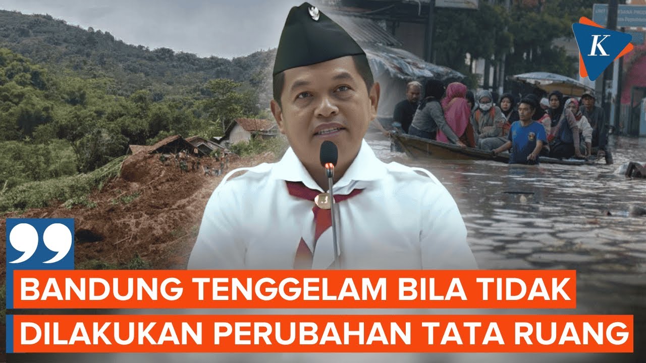 Dedi Mulyadi: Semua Hutan Rusak dan Bandung Akan Tenggelam, Wajib Ubah Tata Ruang