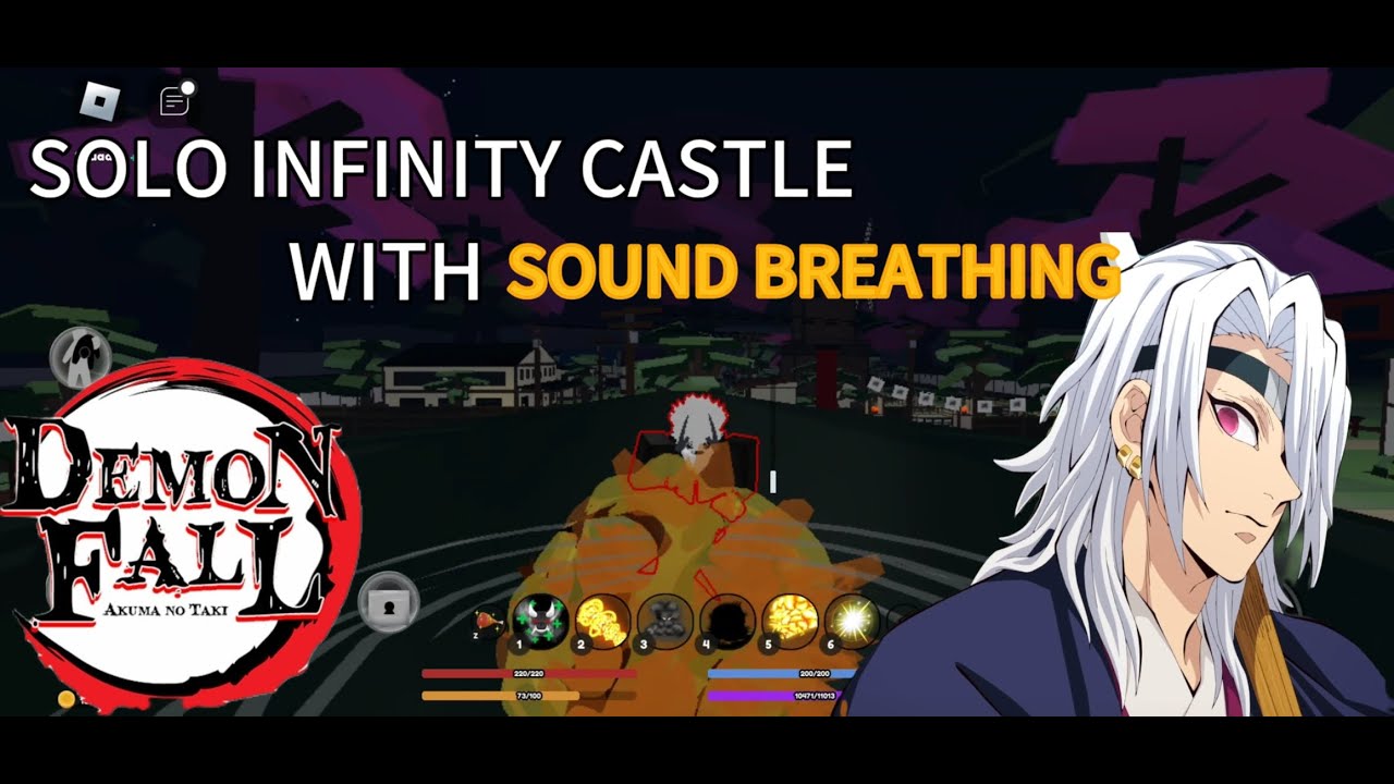 Solo Infinity Castle | Sound Breathing 🎶 (Demonfall Mobile)