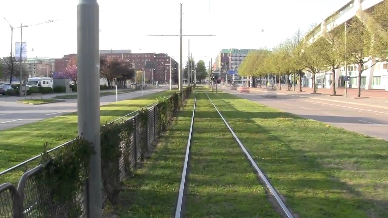 Spårvagn Linje 8 ( Tram line 8 in Gothenburg) hela turen på 12 minuter