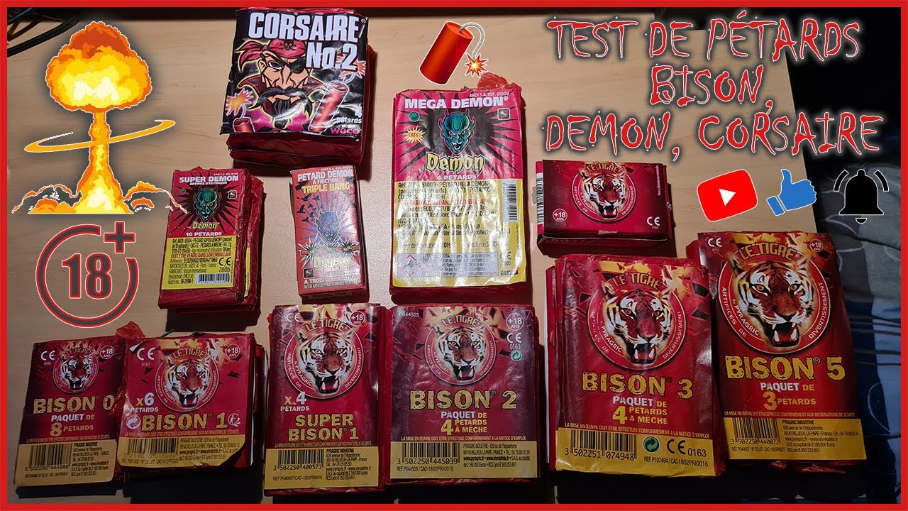 On teste tous mes p&eacute;tards (BISON / DEMON / CORSAIRE) !