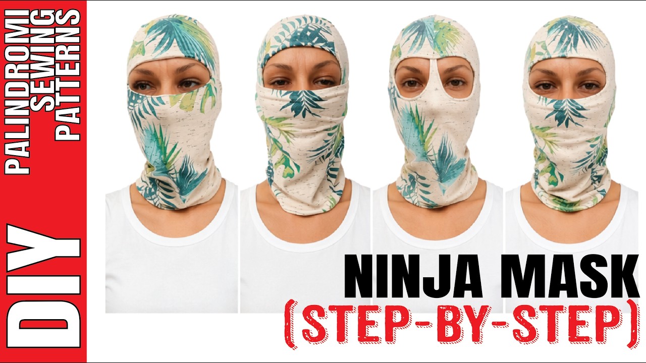 How to Sew the Ninja Face Mask | Palindromi Digital Sewing Pattern