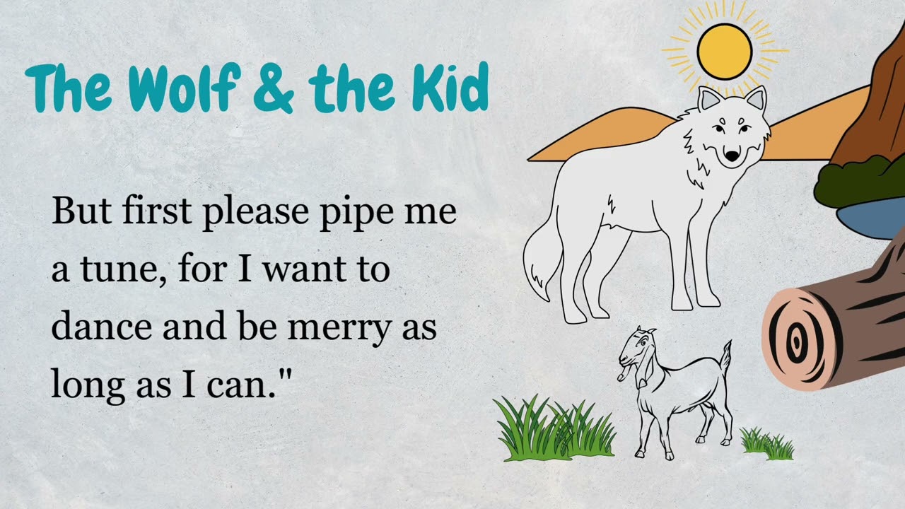 The Wolf & the Kid | Don’t Let Anything Turn You From Your Purpose 🍀English Short Story 🍀