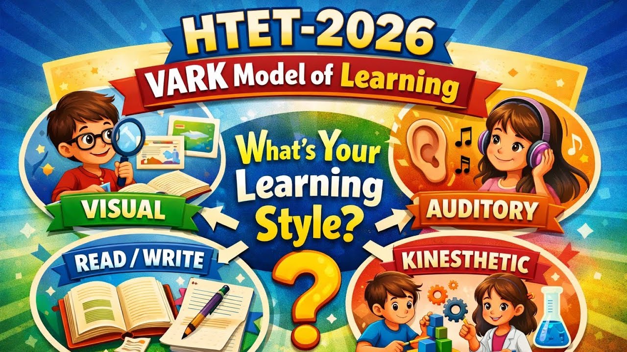 VARK Model of Learning | CDP Important Topic | HTET CTET REET 2026 | परीक्षा में पक्का आएगा