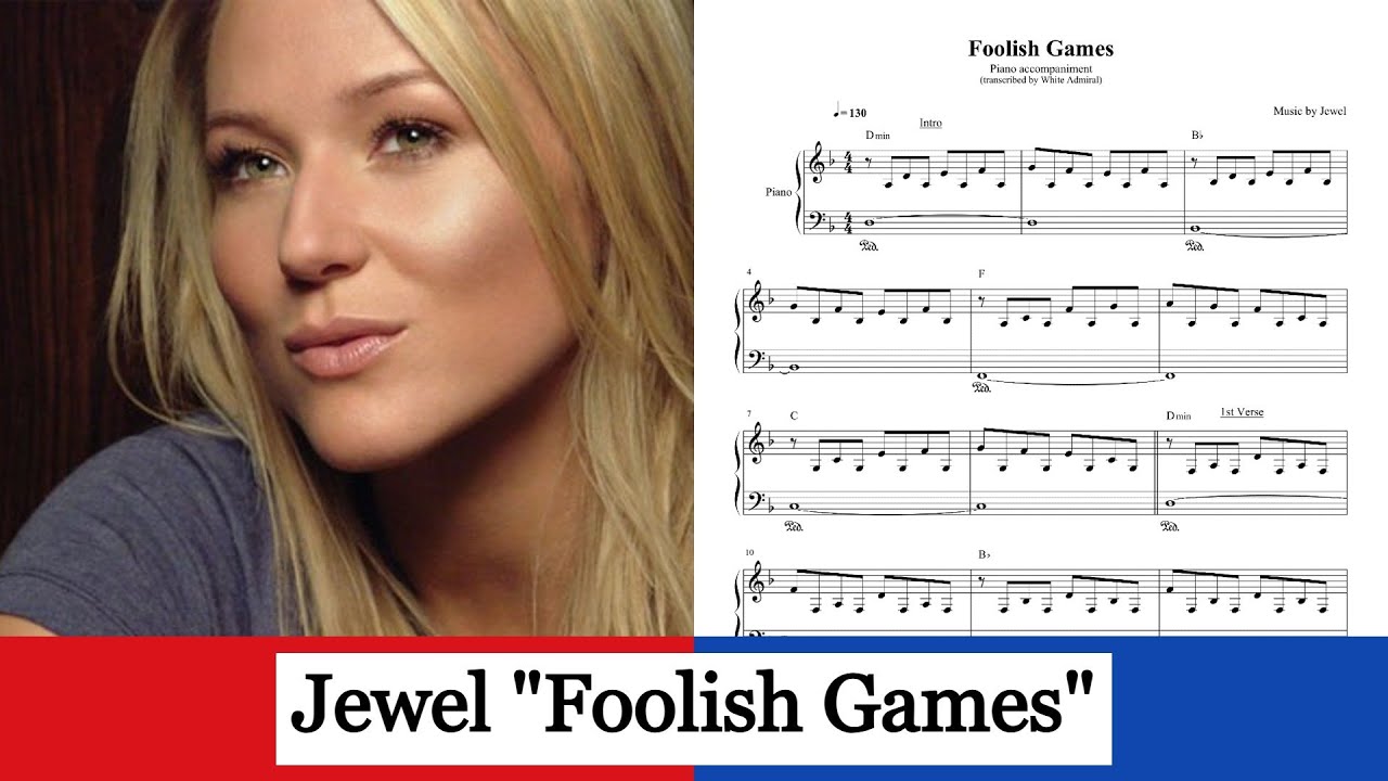 Foolish games - Jewel (piano acc.)