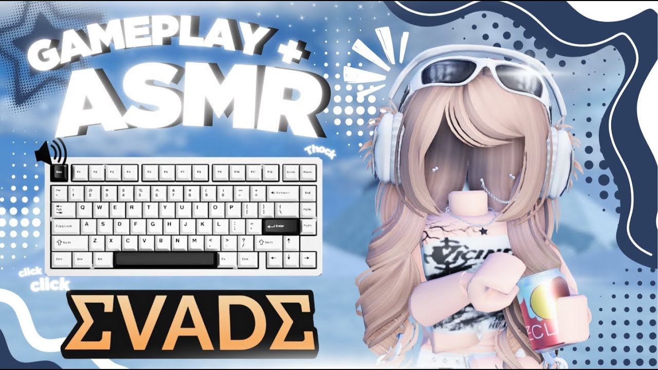 Roblox Evade | Unboxing Rainy 75 Pro Keyboard + Gameplay ASMR | Deep Thock & Soft #4
