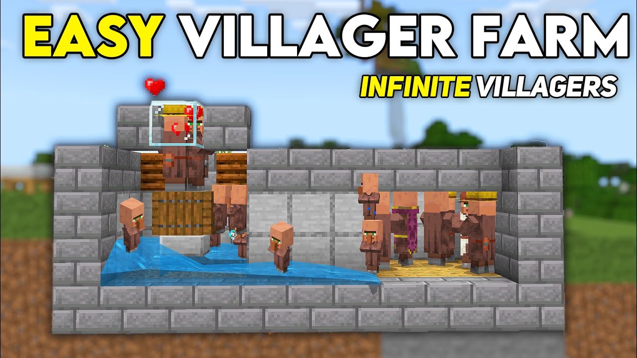 BEST Villager Farm in 1.21 Minecraft Bedrock !