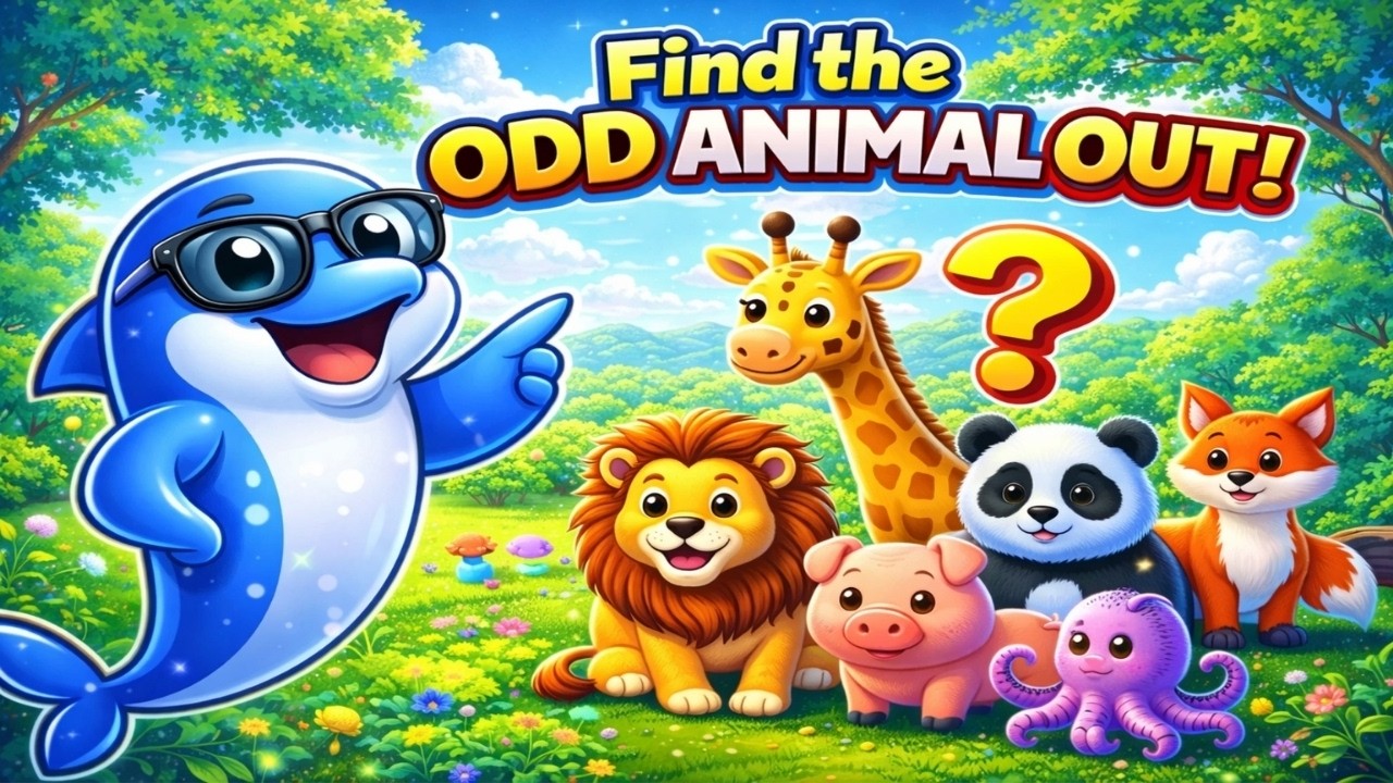 🦊🦒 Find the Different Animal 🐾 | Fun Animals Quiz