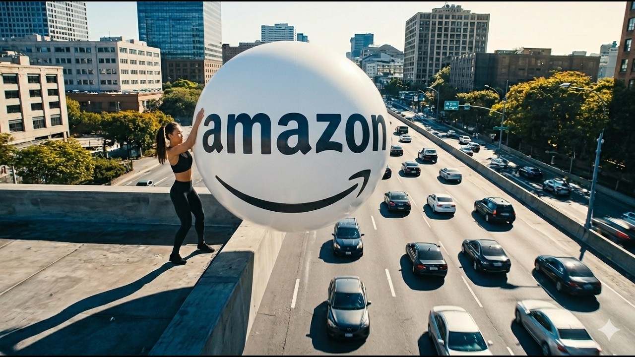 Perfectly Dropping a Giant Amazon Sphere into Traffic - EchoMind AI