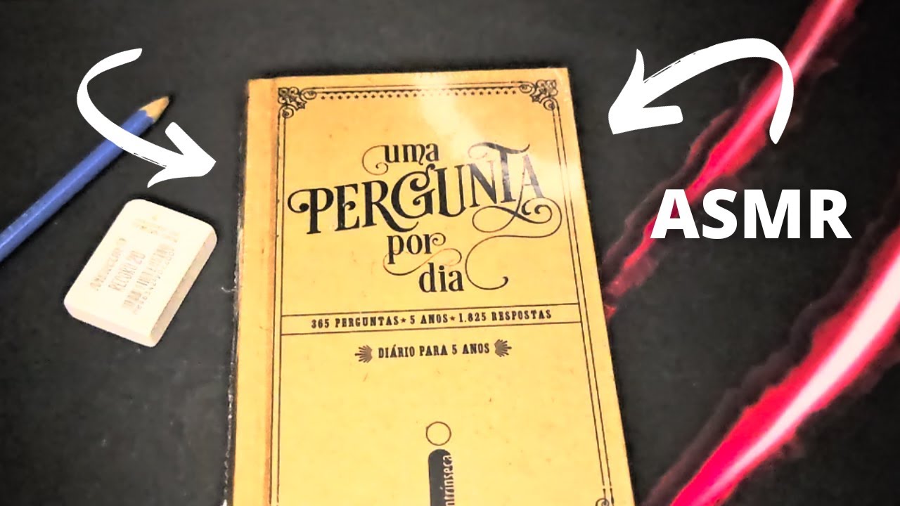 |ASMR| Lendo e anotando 365 PERGUNTAS