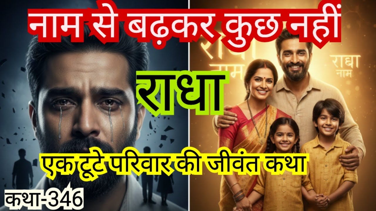 नाम से बढ़कर कुछ नहीं । एक टूटे परिवार की जीवंत कथा। RADHA NAAM KI MAHIMA