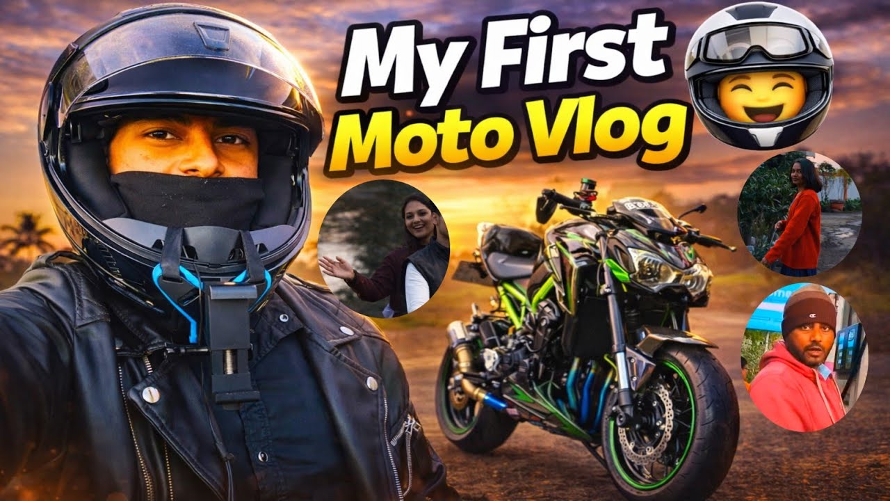 My First Moto vlog 🏍️ cute girl 🥰z900❌ XL100 super ✅#motivation and #crazy ride