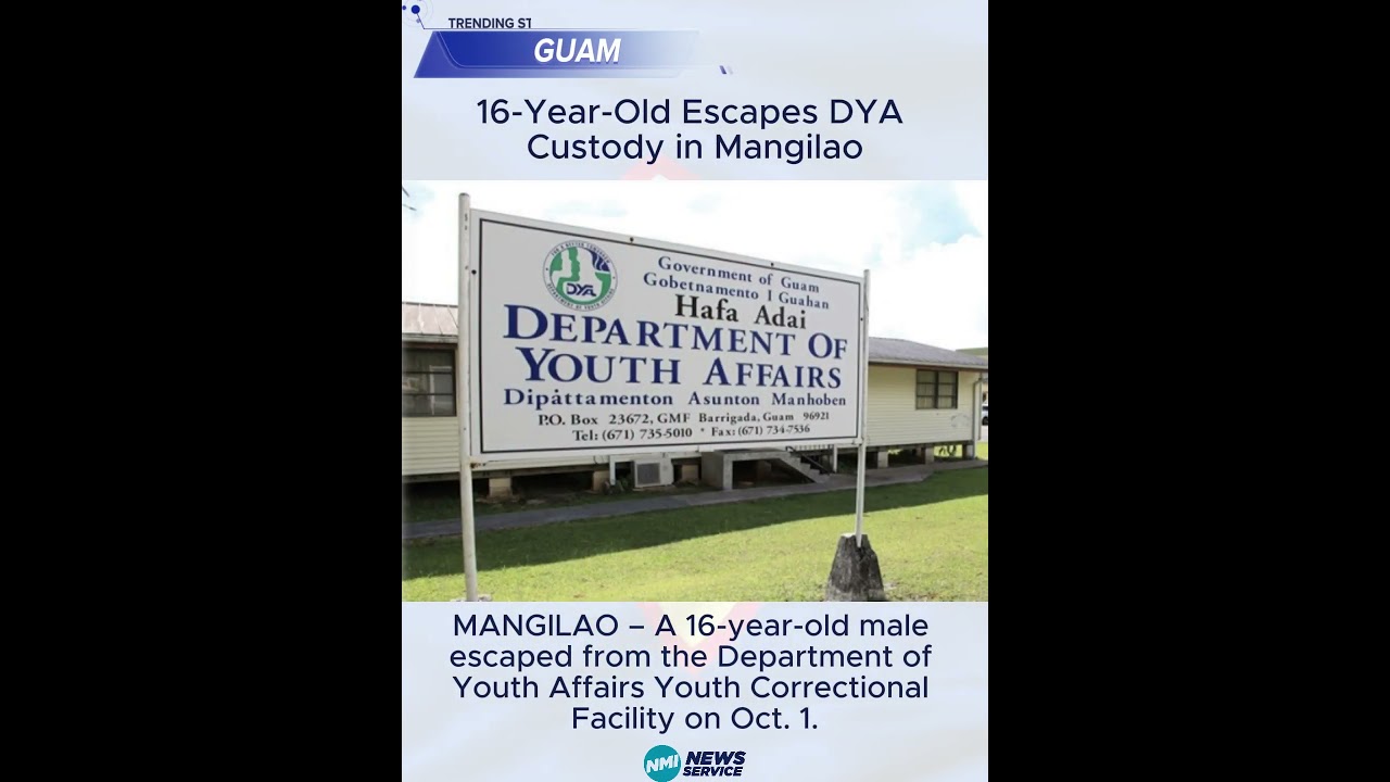 16-Year-Old Escapes DYA Custody in Mangilao