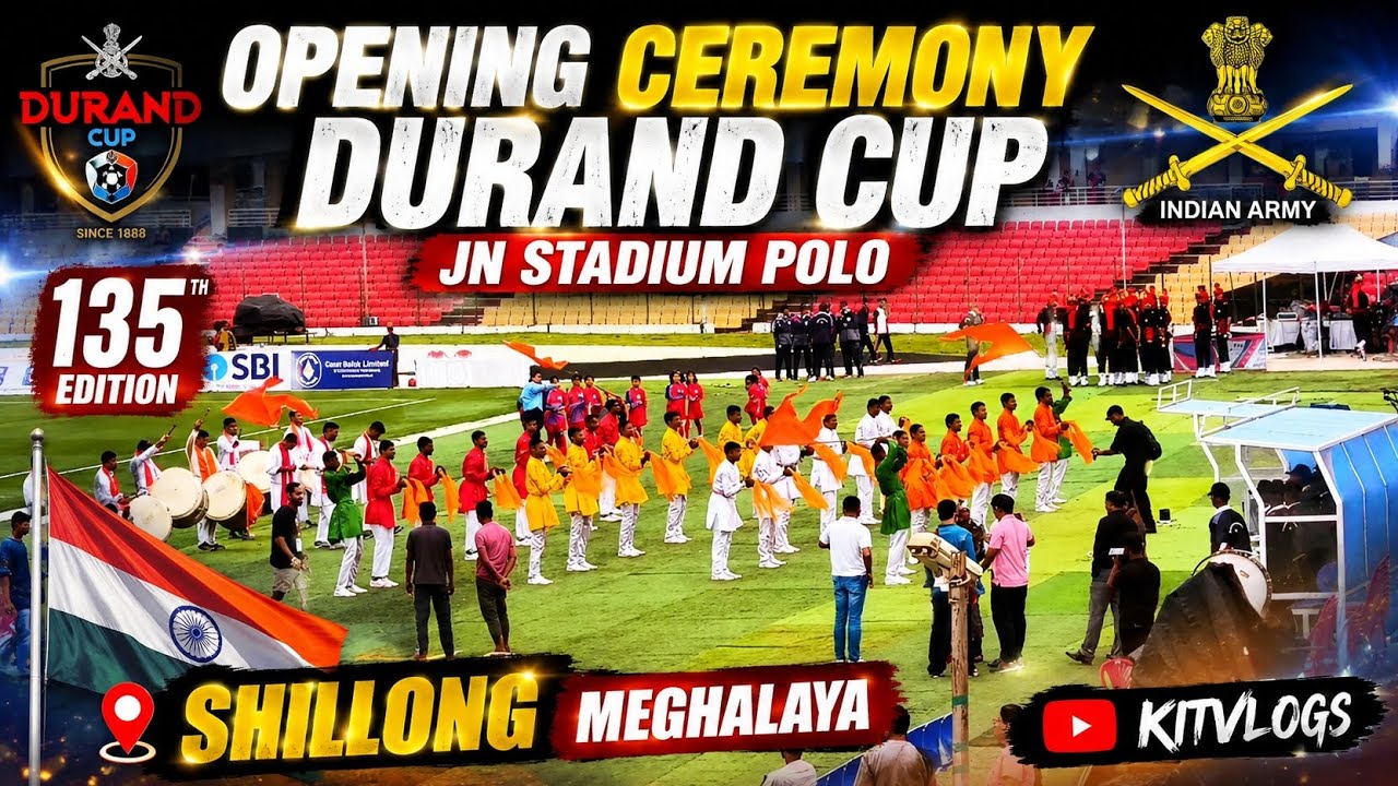 Opening Ceremony | 135th Durand Cup 2026 | Indian Army Performance | JN Stadium Polo  | KitVlogs