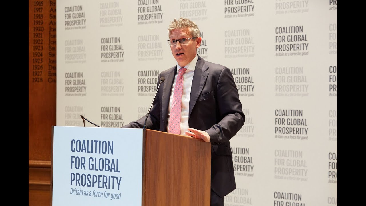 Simon Bishop at the Launch of the Coalition for Global Prosperity