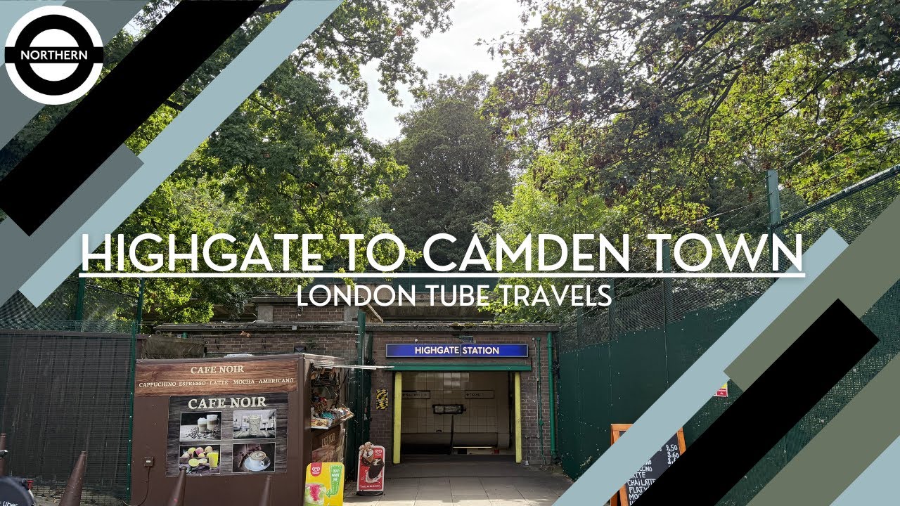 Highgate to Camden Town - Northern Line - London Underground Journey 