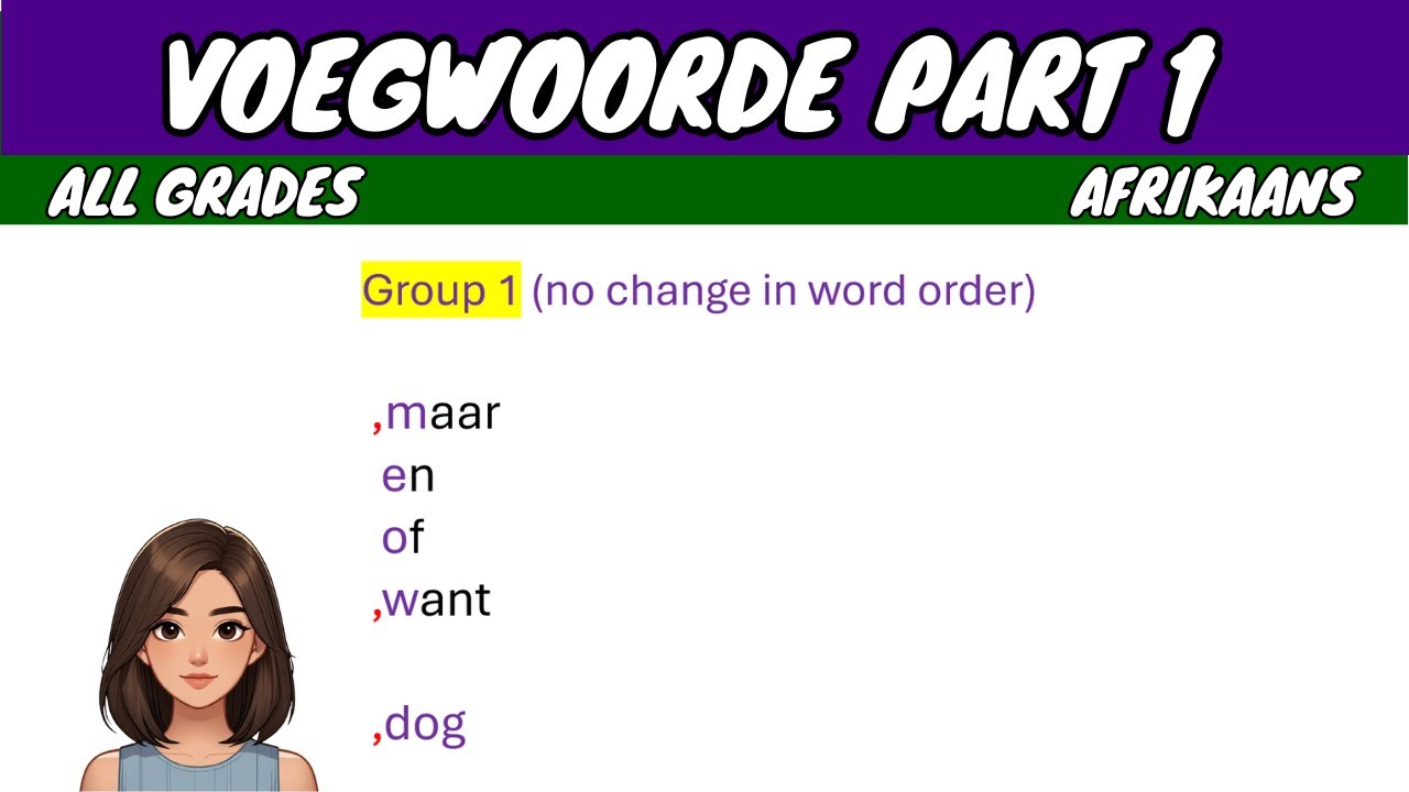 Voegwoorde Part 1 (Conjunctions) | Afrikaans FAL