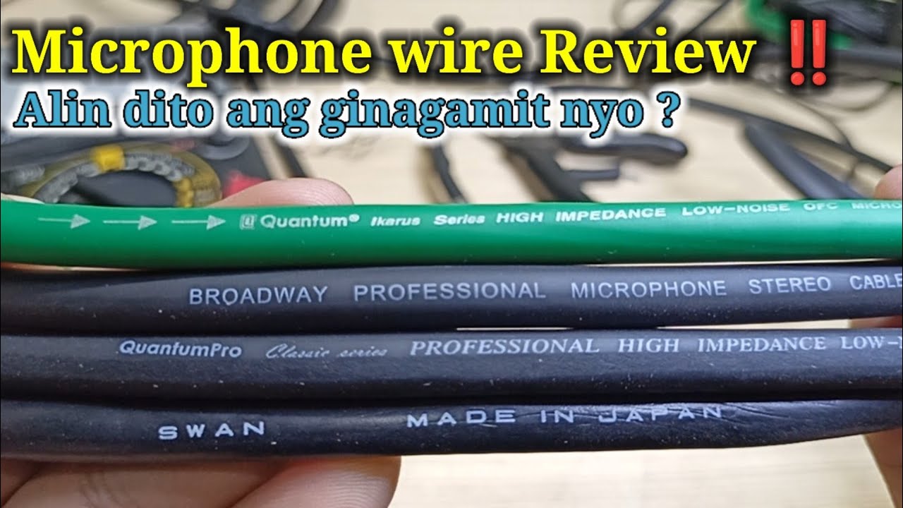 Microphone cable review || matibay at presyo ng mic wire , sulit ba?