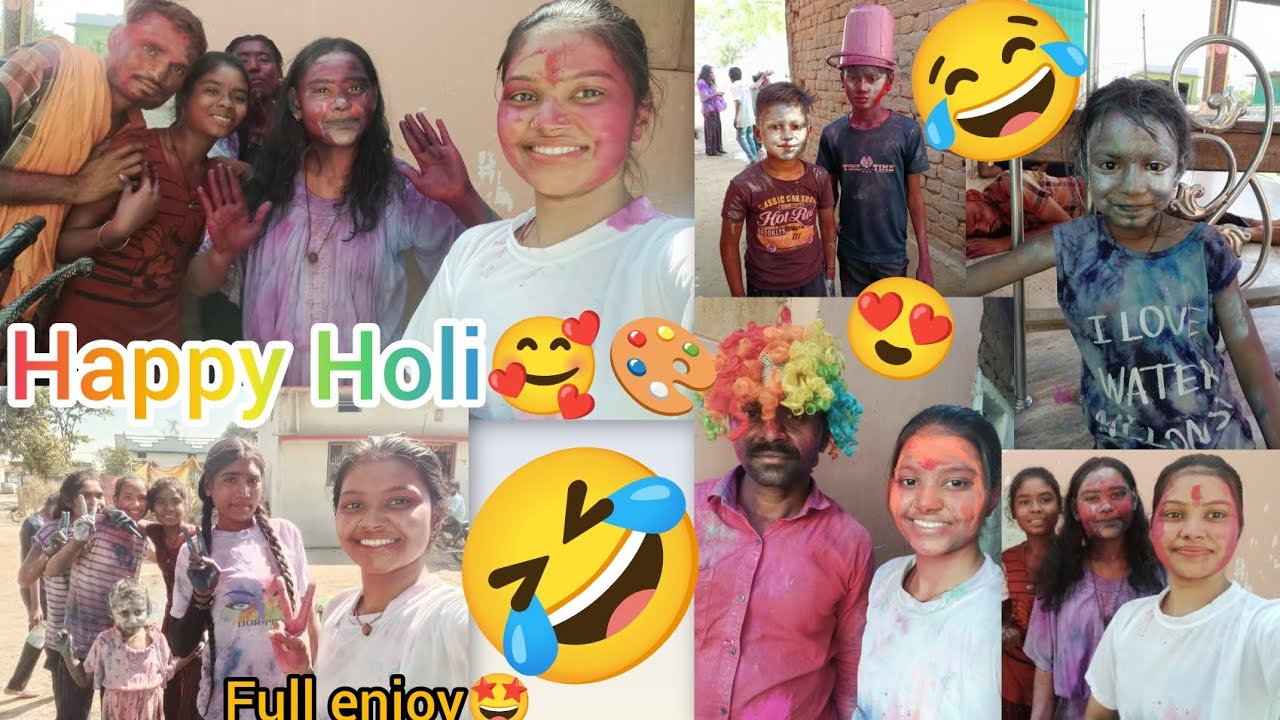 Happy Holi sangwari ho🥰🎨full enjoy🤣