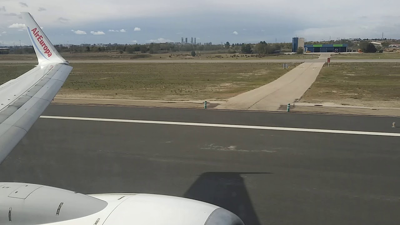 AIR EUROPA B737 Takeoff from Madrid!!
