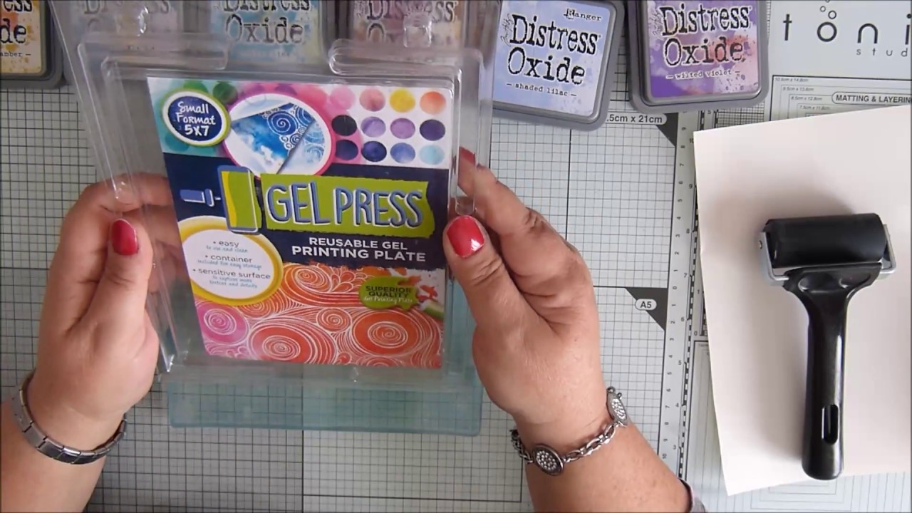 [ Zoom ] Gel Press N°1 --- Utilisation avec les encres Distress Oxide