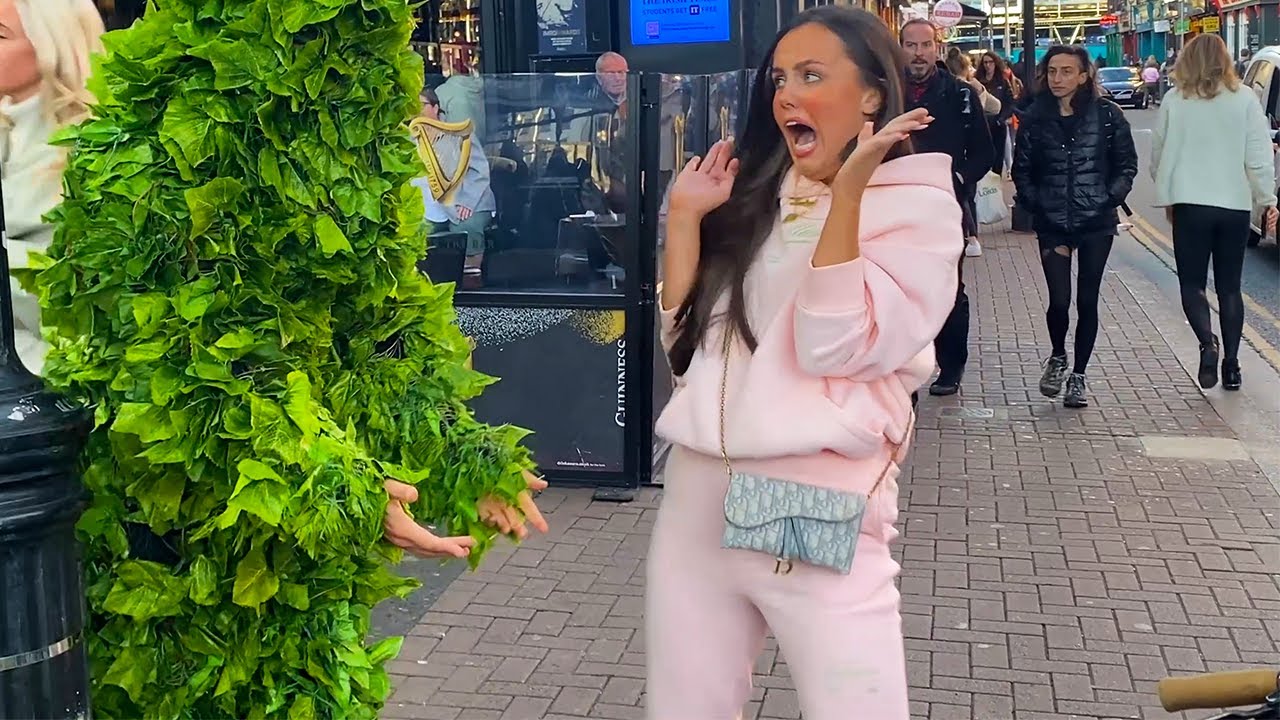 Funniest Reaction From Her. Bushman Prank