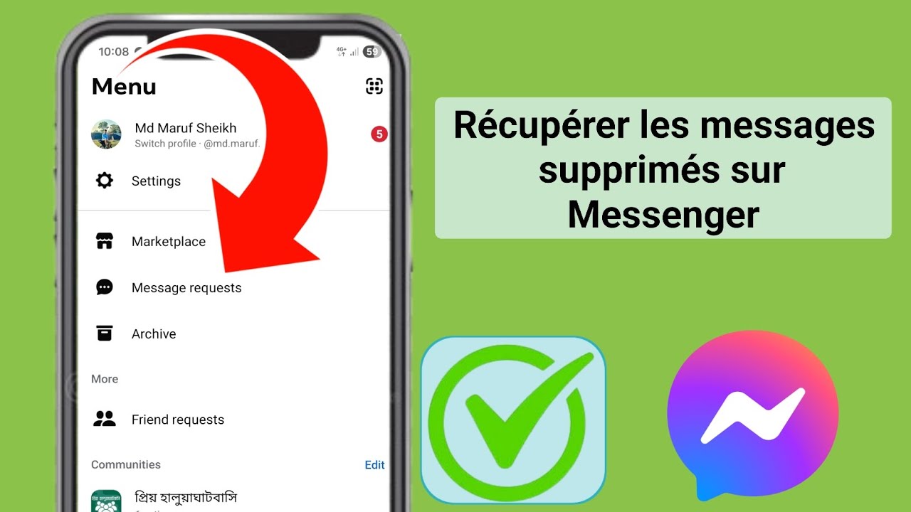 Comment récupérer des messages non envoyés sur Messenger | Récupérer des messages supprimés sur