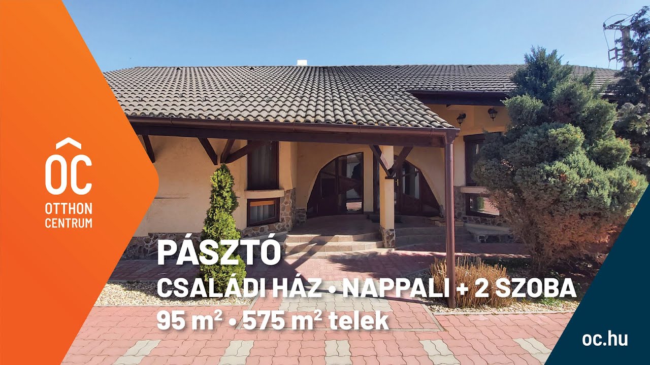 Eladó nappali + 2 szobás családi ház, garázzsal - Pásztó - 95 nm, 575 nm telek